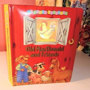 KIDS BOOK OLD MACDONALD AND FRIENDS HARDBACK COLORFUL BOOK